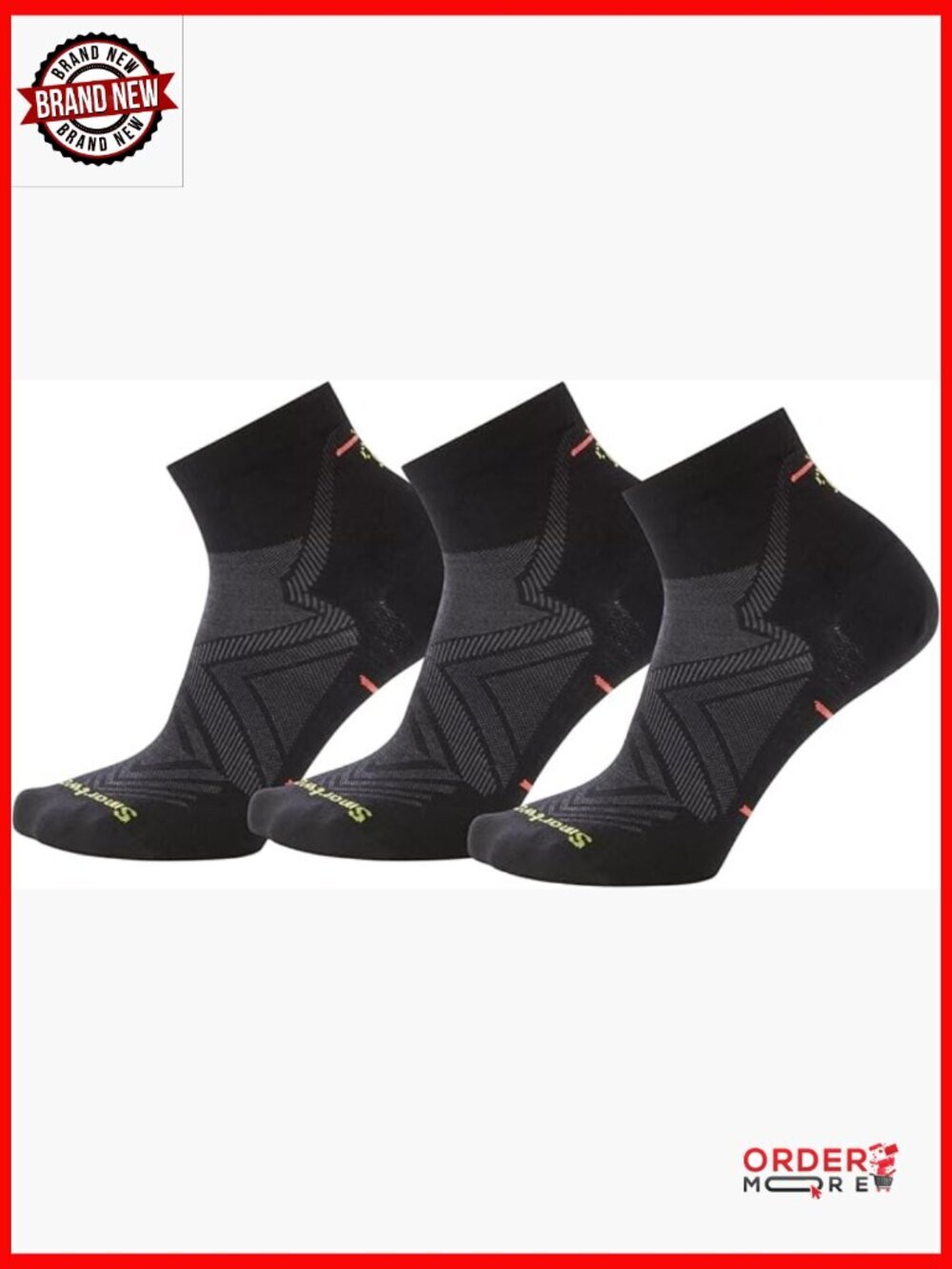 Women's Run Zero Cushion Ankle Socks 3-Pack, Merino Wool Athletic Socks